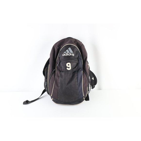 Vintage Adidas Load Spring Spell Out Faded Soccer Ball Holder Backpack Book Bag